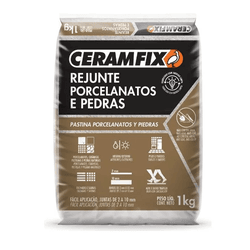 Rejunte Ceramfix Porcelanato 1KG Marrom Café - Loja Gomes