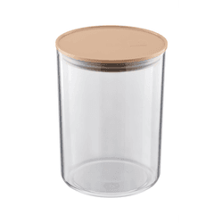 Pote Hermético UZ 1,4L Transparente C/Tampa Cappuc... - Loja Gomes