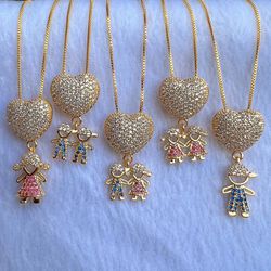 Colar de Filhos Cravejados na Micro Zircônia Color... - Lojas das Revendedoras