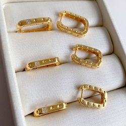 trio de brincos com detalhe em micro zircônia - B2... - Lojas das Revendedoras