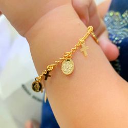 Pulseira Infantil Religioso - P1130 - Lojas das Revendedoras