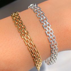 Pulseira corrente Trabalhada - P66 - Lojas das Revendedoras