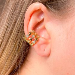 Piercing Fake Cravejado Com Detalhe De Estrela - B... - Lojas das Revendedoras