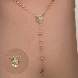 Colar terço nossa senhora com esferas - C1424 - Lojas das Revendedoras