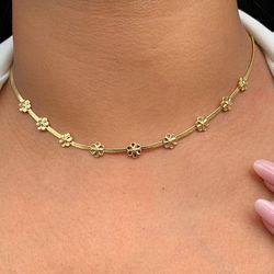Chocker de fita de Flor - C569 - Lojas das Revendedoras