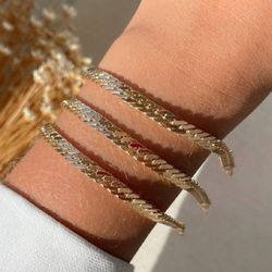 Pulseira corrente trabalhada (unidade) - P3375 - Lojas das Revendedoras