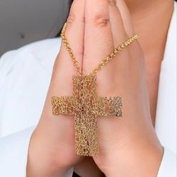 Colar Com Pingente De Cruz Com o Pai Nosso Luxo - ... - Lojas das Revendedoras