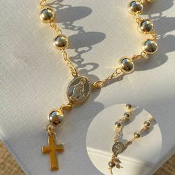 Pulseira de terço nossa senhora com esfera - P340... - Lojas das Revendedoras