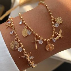 Pulseira religiosa com ponto de luz (cada) - P40 - Lojas das Revendedoras