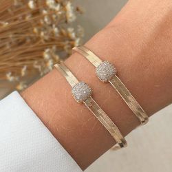 Pulseira de fita com detalhes em micro zircônia -... - Lojas das Revendedoras