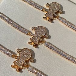 Pulseira em navete de filha trabalhada na micro z... - Lojas das Revendedoras