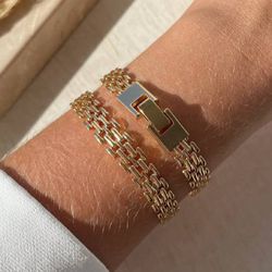  Pulseira corrente Trabalhada com fecho trava (UN... - Lojas das Revendedoras