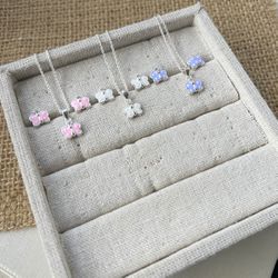 Conjunto infantil de Prata 925 de borboleta - CON... - Lojas das Revendedoras