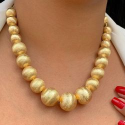Colar de esfera fosca - C539 - Lojas das Revendedoras