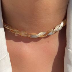 Chocker trançada - C1450 - Lojas das Revendedoras
