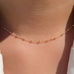 Chocker de bolinhas delicada - C1454 - Lojas das Revendedoras