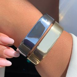 Bracelete quarado Bijoux liso - P73 - Lojas das Revendedoras