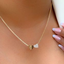 Chocker de fita com coração liso e cravejado - C1... - Lojas das Revendedoras