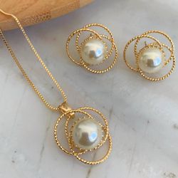 Conjunto de perola - CON7493 - Lojas das Revendedoras