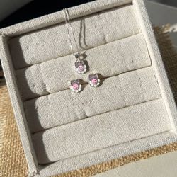 Conjunto Infantil De Prata 925 De Flor - CON7473 - Lojas das Revendedoras