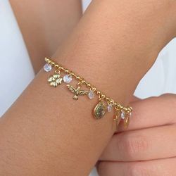 Pulseira religiosa com ponto de luz - P145 - Lojas das Revendedoras