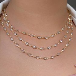 Chocker com ponto de luz formato gota - C1502 - Lojas das Revendedoras