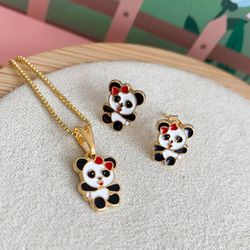 Conjunto infantil panda - CON2098 - Lojas das Revendedoras
