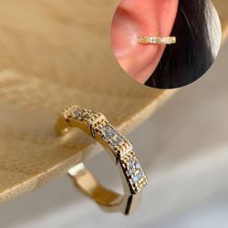 Piercing fake escamas cravejadas - B8384 - Lojas das Revendedoras