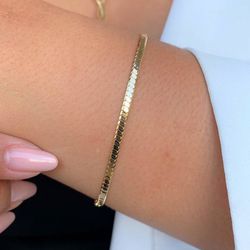 Pulseira de malha diamantada - P3341 - Lojas das Revendedoras
