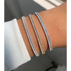 Pulseira Riviera navetes fecho trava - P5239 - Lojas das Revendedoras