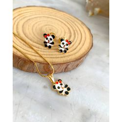 Conjunto infantil panda - CON2098 - Lojas das Revendedoras