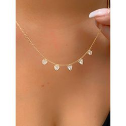 Chocker Com Corações Na Zirconia - C7120 - Lojas das Revendedoras