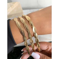 Pulseira Trançada - P9017 - Lojas das Revendedoras