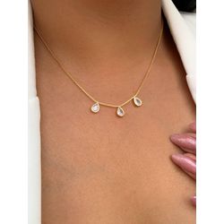 Chocker ponto de luz em gota - C755 - Lojas das Revendedoras