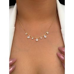 Chocker Com Ponto De Luz De Gotinha - C1536 - Lojas das Revendedoras