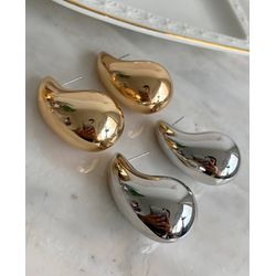 Brinco maxi gota GG bijoux - B3435 - Lojas das Revendedoras
