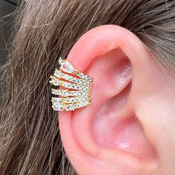 Piercing Fake Cravejado Na Micro Zircônia - B9771 - Lojas das Revendedoras
