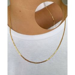 Conjunto masculino corrente piastrine - CON7222 - Lojas das Revendedoras