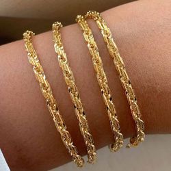Pulseira de corrente trabalhada (unidade) - P3377 - Lojas das Revendedoras