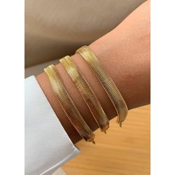 Pulseira de malha trabalhada - P3391 - Lojas das Revendedoras