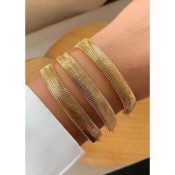 Pulseira de malha grossa (unitaria) - P3390 - Lojas das Revendedoras
