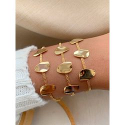 Pulseira orgânico com malha - P3340 - Lojas das Revendedoras