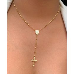 Colar terço nossa senhora das graça - C7262 - Lojas das Revendedoras