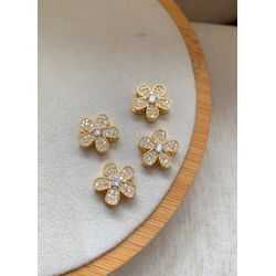 Pingente separador de flor cravejado (untario) - ... - Lojas das Revendedoras