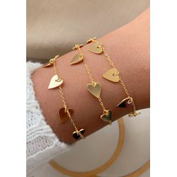 Pulseira de coração liso (unitário) - P3366 - Lojas das Revendedoras