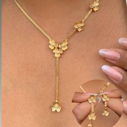 Conjunto de gravatinha de flor - CON735 - Lojas das Revendedoras