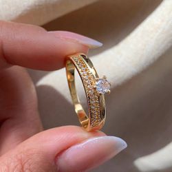  solitária trabalhada com micro zircônia - A9277 - Lojas das Revendedoras