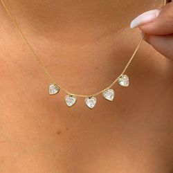 Chocker Com Corações Na Zirconia - C30002 - Lojas das Revendedoras