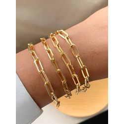 Pulseira de corrente trabalha (unitária) - P3389 - Lojas das Revendedoras