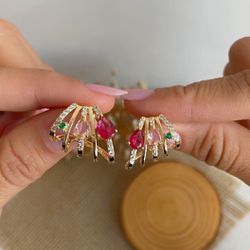 Brinco Ear Cuff trabalhado na zircônia - B9827 - Lojas das Revendedoras